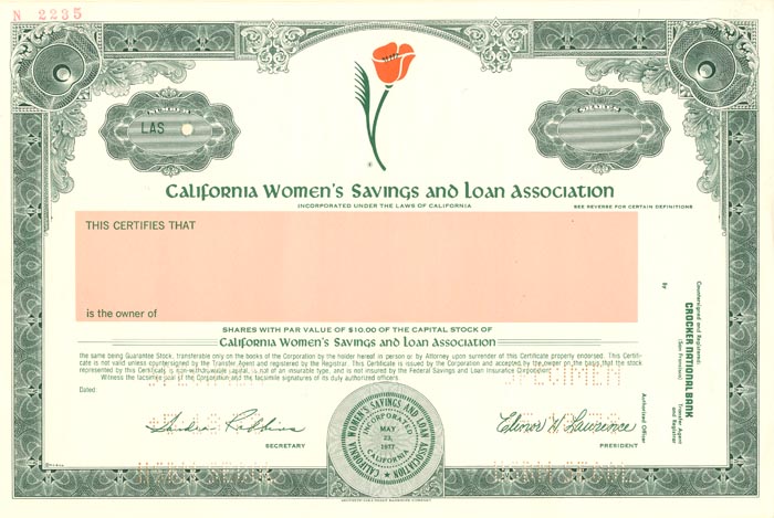 California Women's Savings and Loan Association